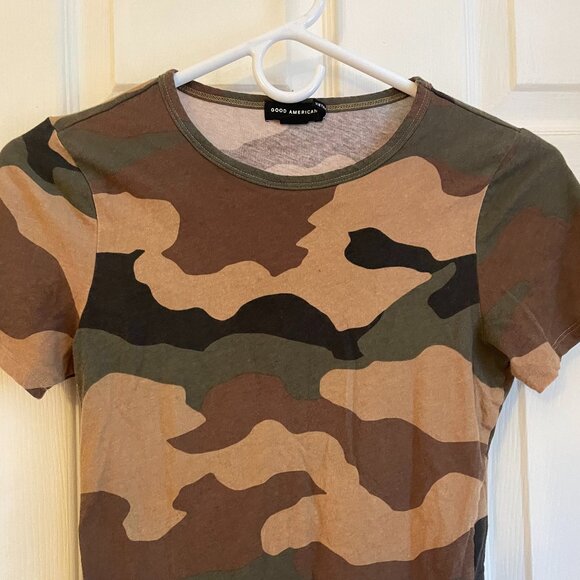 Good American Lightweight Slim Cotton Tee Size Small - Picture 3 of 4